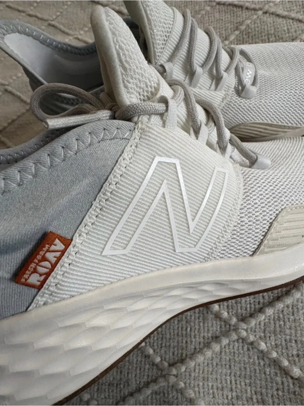 New Balance All-Cream Knit Sneaker